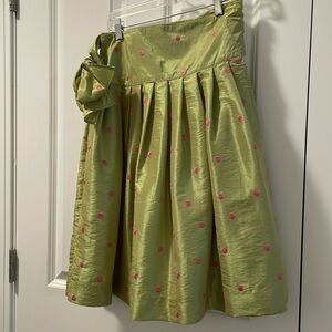 Preppy overload!!! 100% silk wrap skirt